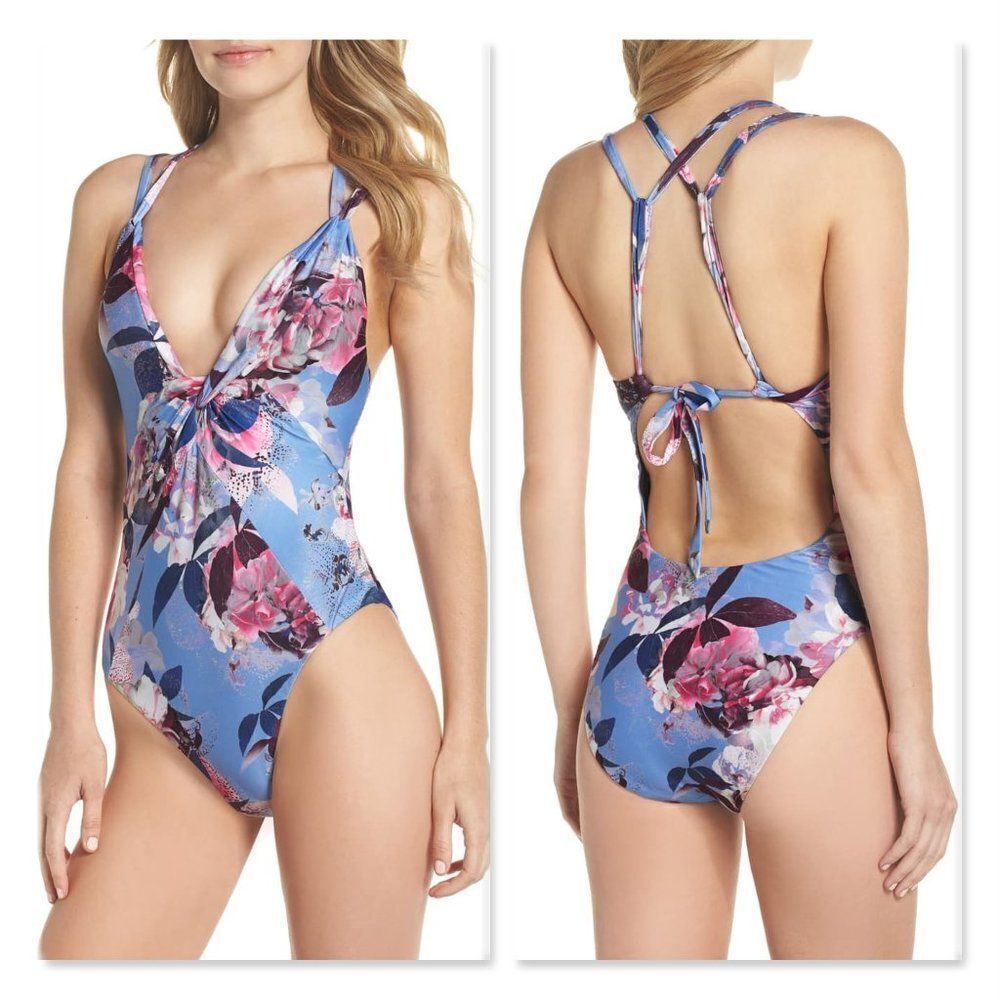 Nwot - Becca Orchid Bloom One-Piece Swimsuit